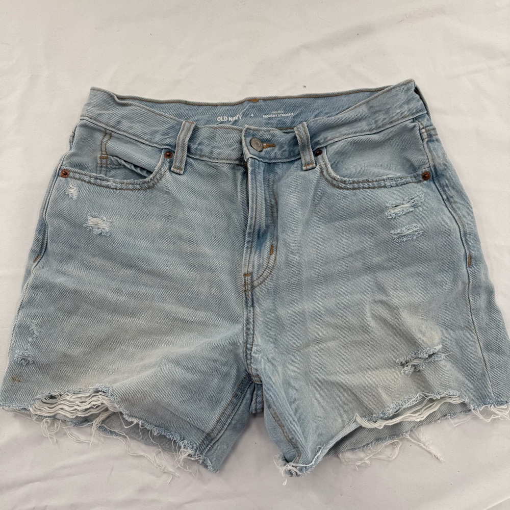 Old Navy Blue Jean Shorts Vintage High-Waisted